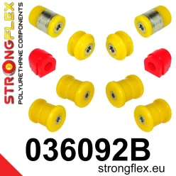 036092B: Rear suspension bush kit 031851 13,5mm - Black
