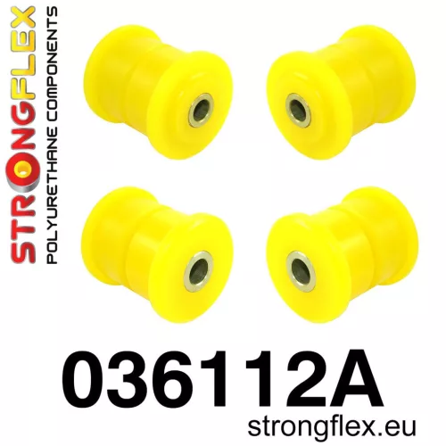 036112A: Rear lower trailing arm bush kit SPORT 10mm 14mm Yellow