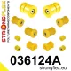036124A: Rear suspension bush kit SPORT 13mm 4 x 031314 standard bush 031313 Black
