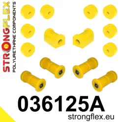   036125A: Rear suspension bush kit SPORT 15mm 4 x 031314 standard bush Yellow