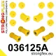 036125A: Rear suspension bush kit SPORT 18mm 4 x 031860A eccentric bush Black