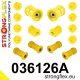 036126A: Rear suspension bush kit SPORT 15mm 4 x 031314 standard bush Black