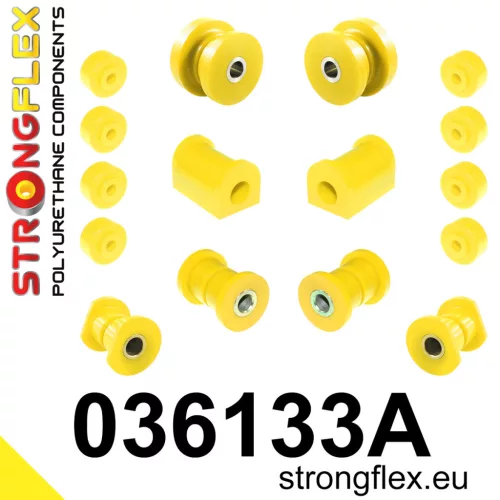 036133A: Front suspension bush kit SPORT Custom 031321 Yellow
