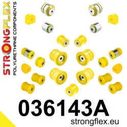   036143A: Full suspension polyurethane bush kit SPORT 031851 24,5mm 031851 13,5mm Black