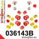 036143B: Full suspension polyurethane bush kit 031851 24,5mm 031851 13,5mm Black