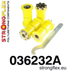 036232A: Rear trailing arm bush kit eccentric SPORT Yellow