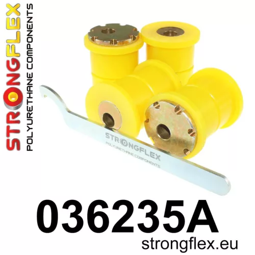 036235A: Rear trailing arm bush kit eccentric SPORT Black
