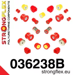   036238B: Full suspension bush kit 26mm 21mm 031946 - 66mm Red