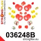 036248B: Full suspension polyurethane bush kit 031851 24,5mm 031586 14mm + Black