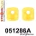 051286A: Engine mount rear lower inserts SPORT Yellow