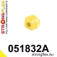 051832A: Front anti roll bar bush SPORT Custom Yellow
