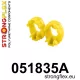 051835A: Rear lower engine mount insert SPORT Yellow
