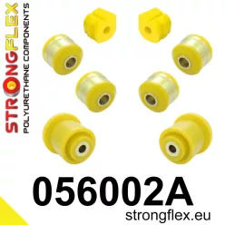   056002A: Front suspension and ream beam bush kit SPORT 18mm Yellow