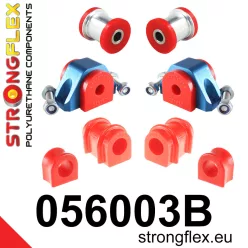 056003B: Front suspension bush kit 19mm Red