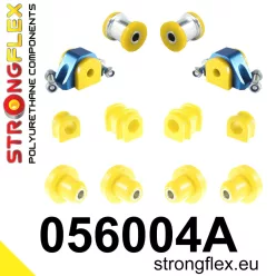   056004A: Front suspension and ream beam bush kit SPORT 19mm M10 Black