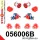 056006B: Front suspension and ream beam bush kit 16mm M12 Red