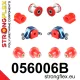 056006B: Front suspension and ream beam bush kit 16mm M12 Red