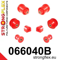 066040B: Front suspension and ream beam bush kit 16mm Black