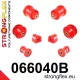 066040B: Front suspension and ream beam bush kit 19mm Black
