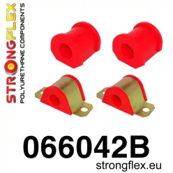 066042B: Front anti roll bar bush kit polyurethane Black