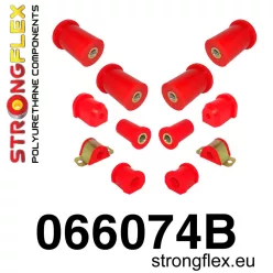 066074B: Full suspension polyurethane bush kit Red