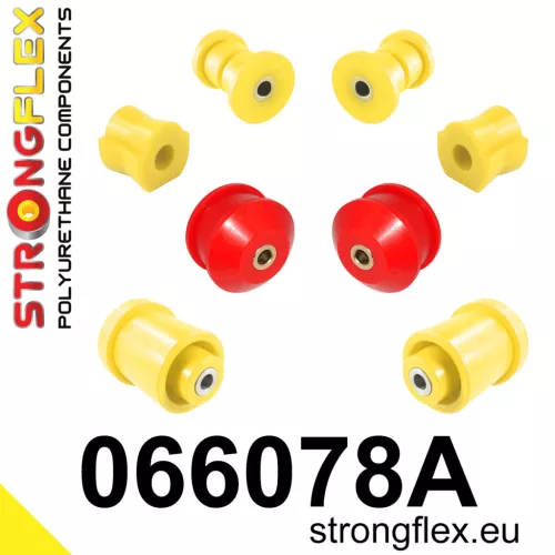 066078A: Front suspension and ream beam bush kit SPORT 19mm 061955 - 69.5mm Yellow
