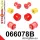 066078B: Front suspension and ream beam bush kit 19mm 061955 - 69.5mm Red