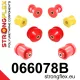 066078B: Front suspension and ream beam bush kit 19mm 061955 - 69.5mm Red