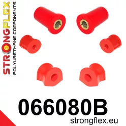 066080B: Front suspension bush kit 18mm Red