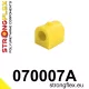 070007A: Front anti roll bar bush SPORT 23mm Black