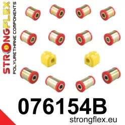 076154B: Rear suspension bush kit 18mm 070012 Red