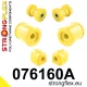 076160A: Front suspension bush kit SPORT 21mm 071475 - 14mm Black