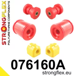 076160B: Front suspension bush kit 21mm 071465 - 12mm Black