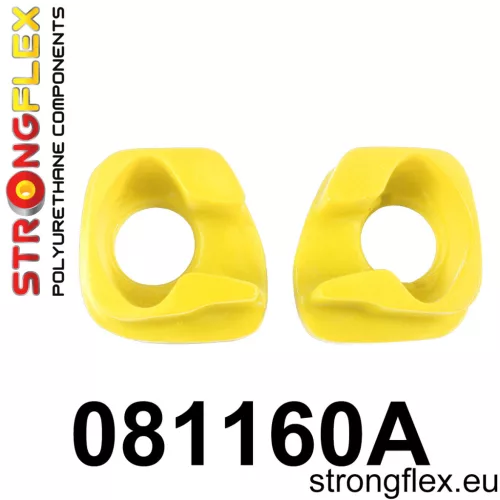 081160A: Engine mount inserts front SPORT Yellow
