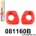 081160B: Engine mount inserts front Red