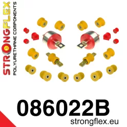   086022B: Rear suspension bush kit 13mm Complete bushing 081101 - 31mm Black