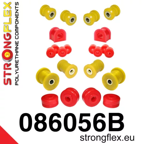 086056B: Front suspension bush kit 18mm Red