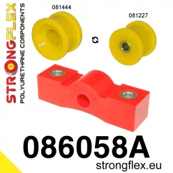   086058A: Shift lever stabilizer and extension mounting bush kit SPORT 081444 Yellow