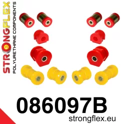 086097B: Front suspension bush kit 18mm Black