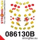 086130B: Full suspension bush kit polyurethane 18mm 13mm Complete bushing 081101 - 31mm Red