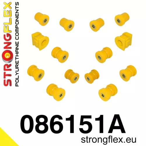 086151A: Rear suspension bush kit AP1 SPORT 25.5mm Yellow