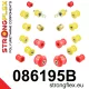 086195B: Full suspension bush kit 23mm 12mm 4 x 081578 12mm Black