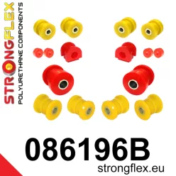 086196B: Front suspension bush kit 18mm Red