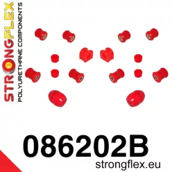 086202B: Front suspension bush kit 25,5mm 2 x 081743 Red