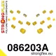 086203A: Rear suspension bush kit SPORT 23mm - Yellow
