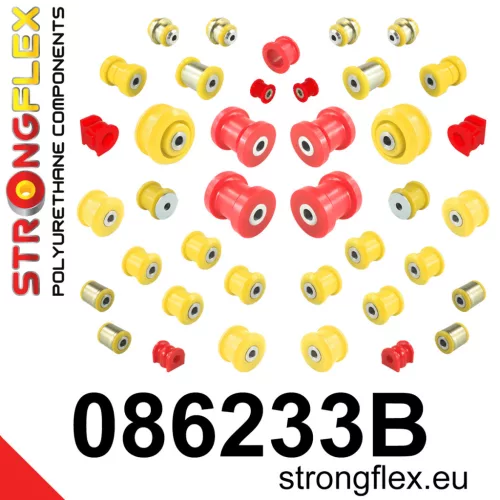 086233B: Full suspension bush kit 26mm 13mm Red