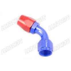 AN10 60-Degree Hose End Fitting (Blue/Red)
