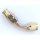 Goodridge AN4 PTFE 45 Degree Sweft Tube Female Swivel Concave Seat Fitting - 6046-04P 