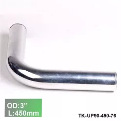   Aluminium Pipe 90 Degree Elbow - Diameter 76mm / 3" - Lenght450mm