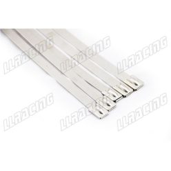   Metal Zip Tie for Exhaust Heat Wrap 4.6x350mm (Stainless Steel)